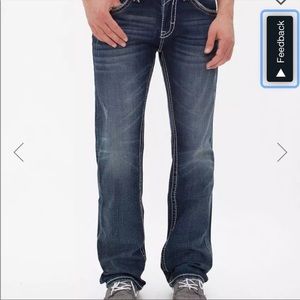 ROCK REVIVAL Harper Straight Denim Blue Jeans